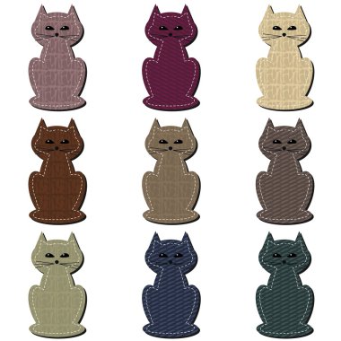 Beyaz güzel defterine kediler