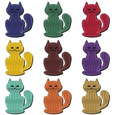 Beyaz güzel defterine kediler