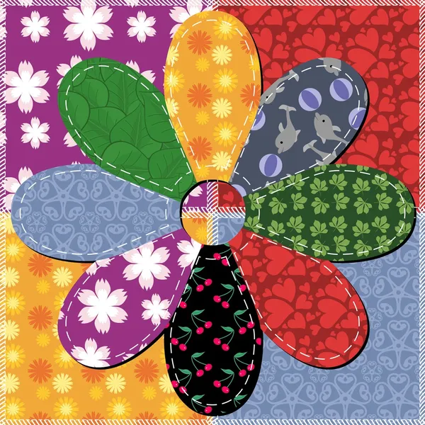 farklı desenlere sahip yama işi arkaplanı