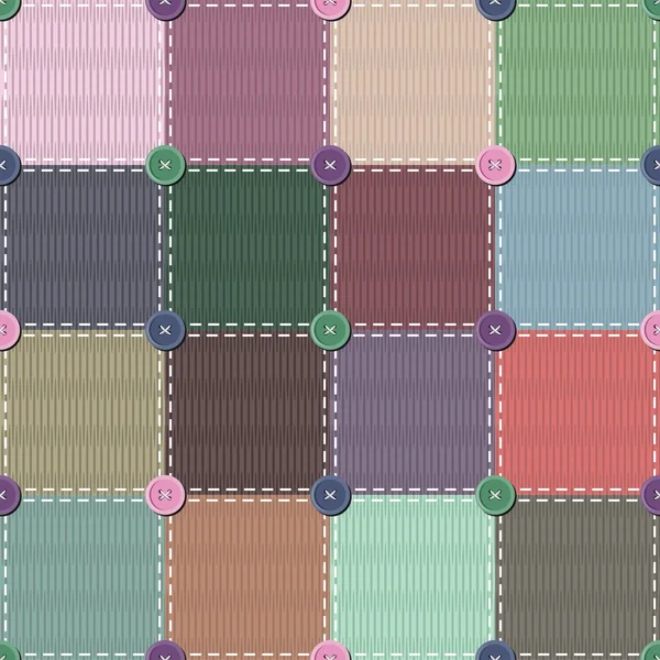 Patchwork fond avec différents modèles — Image vectorielle