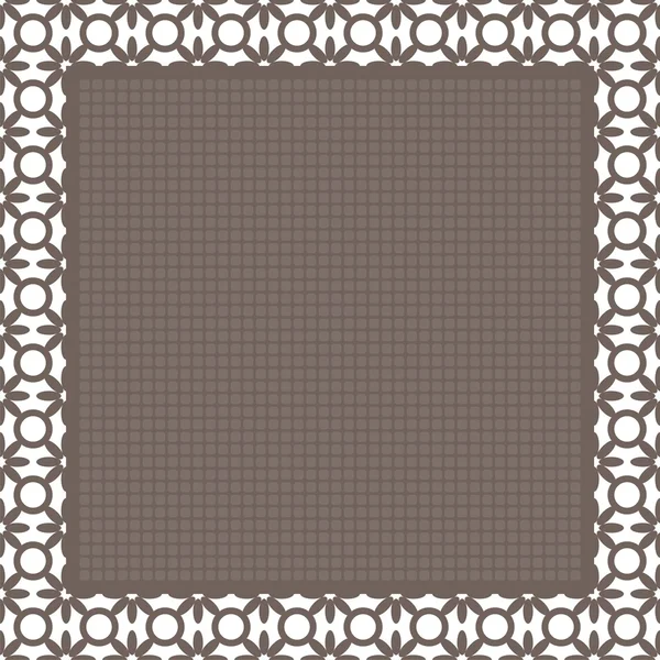 Cadre avec dentelle blanche — Image vectorielle