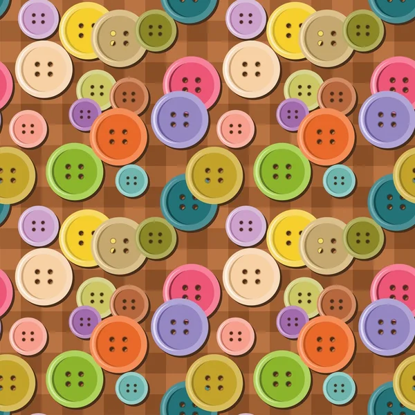 Fond sans couture avec boutons — Image vectorielle