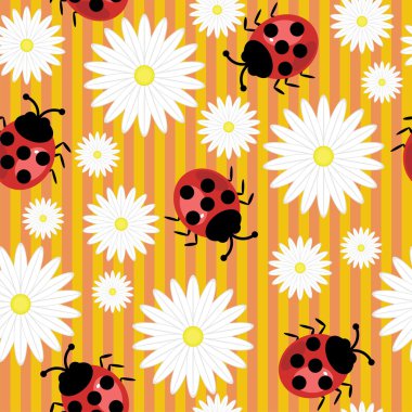 Uğur kuşlarıyla kusursuz bir arka plan