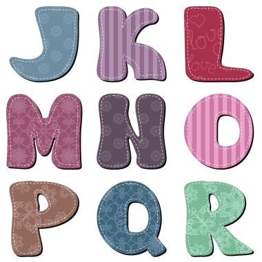 farklı renklerde harfler karalama defteri Bölüm 2