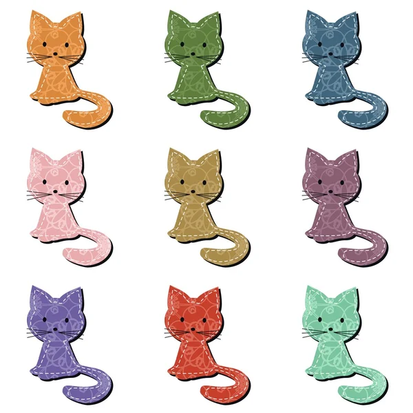 beyaz arkaplandaki kediler