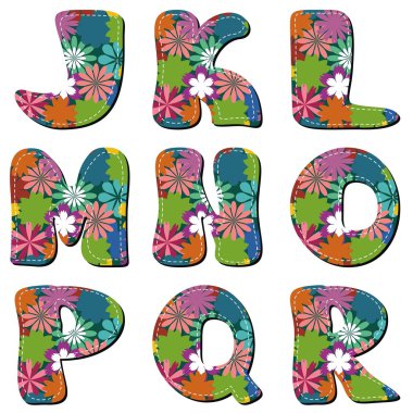 Beyaz arkaplan üzerine not defteri alfabesi