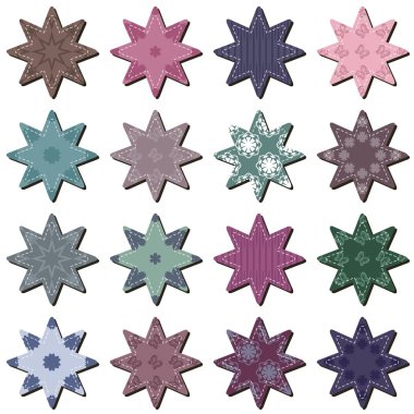 Beyaz arka plan üzerinde karalama defteri yıldız