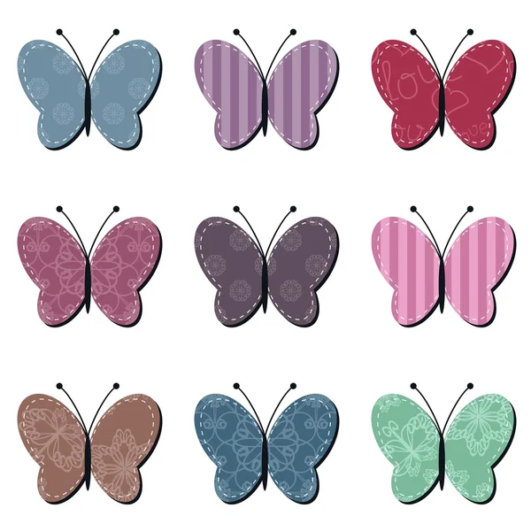 Scrapbook papillons — Image vectorielle