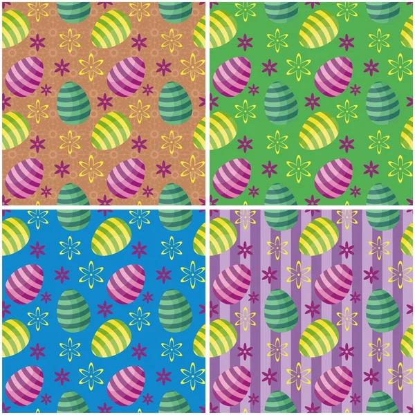 Easter background with eggs — Stock Vector