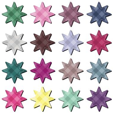 Beyaz arka plan üzerinde karalama defteri yıldız