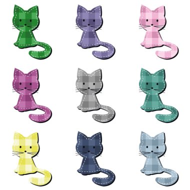 Beyaz güzel defterine kediler