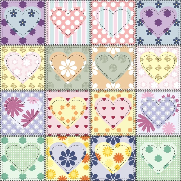 farklı desenlere sahip yama işi arkaplanı