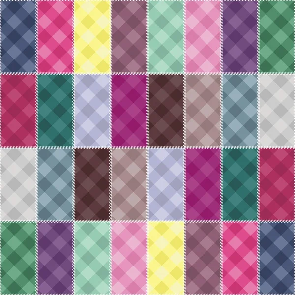 Cadre avec éléments patchwork — Image vectorielle