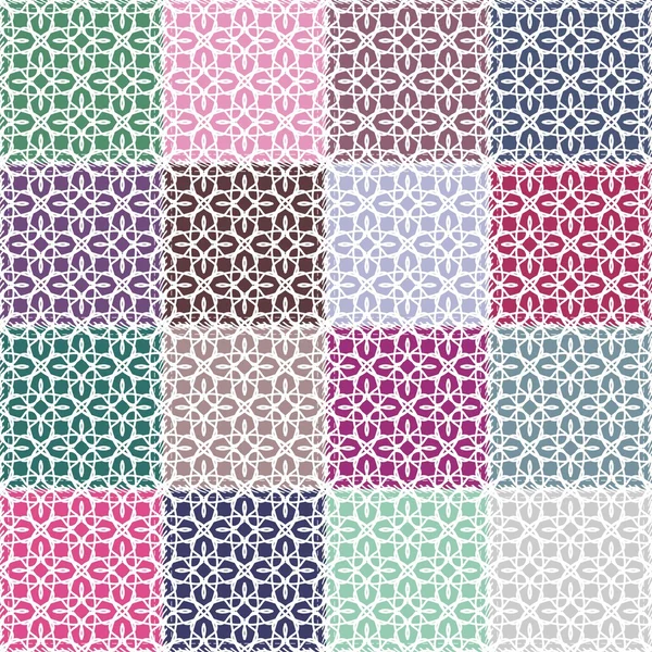 Seamless background with patchwork — Stock Vector