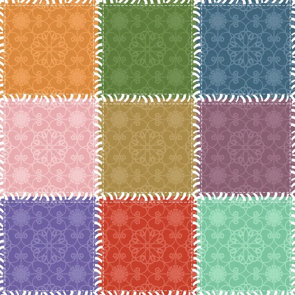 farklı desenlere sahip yama işi arkaplanı