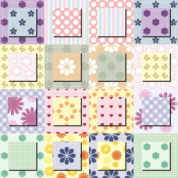 Patchwork arka plan — Stok Vektör