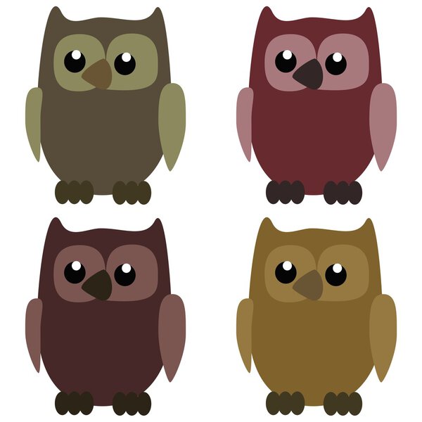 Four nice owls