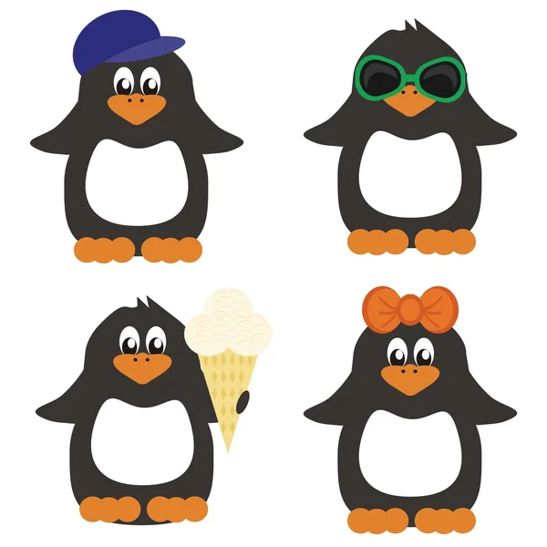 Mooi pinguïns — Stockvector