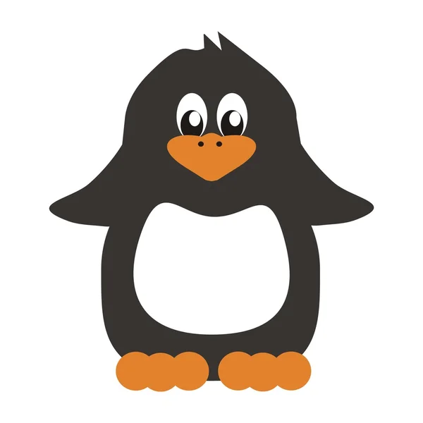 Bonito pingüino — Vector de stock