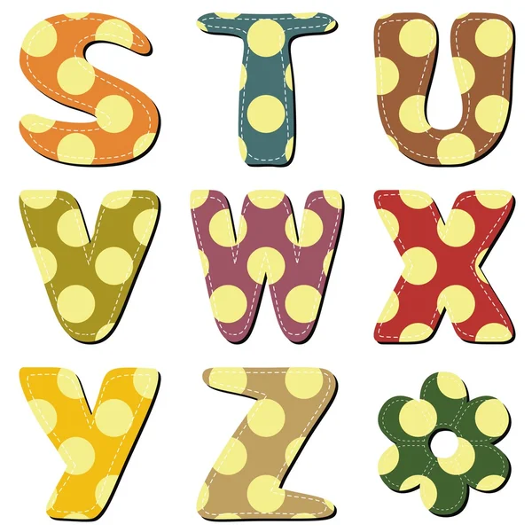 Alphabet Scrapbook — Image vectorielle