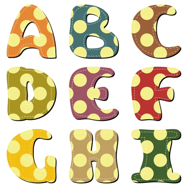 Scrapbook alphabet — Stock Vector