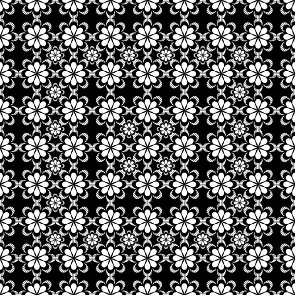 Безшовний Візерунок Лаки Чорно Білими Кольорами — стоковий вектор