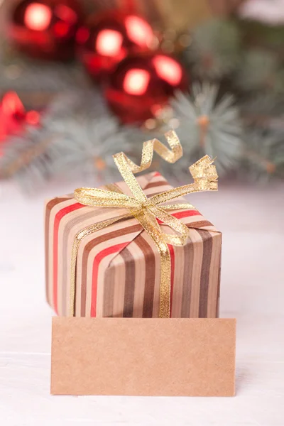 Boże Narodzenie giftbox — Zdjęcie stockowe