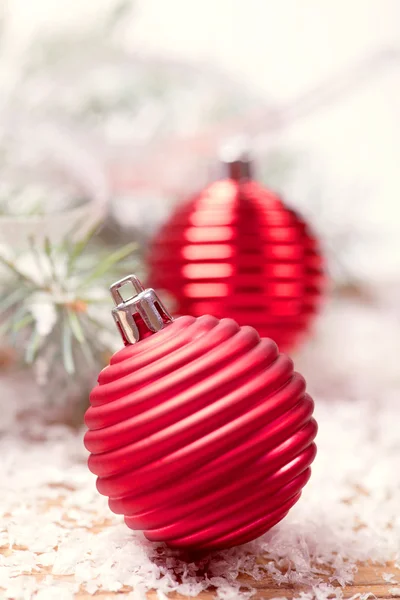 Red christmas balls Royalty Free Stock Photos