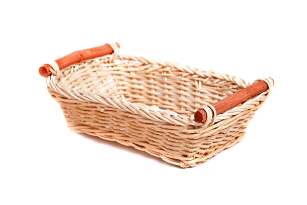 Empty wicker basket. — Stock Photo, Image