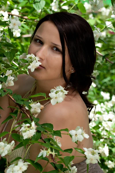 Beautiful plus size model outdoors — Stock Photo, Image