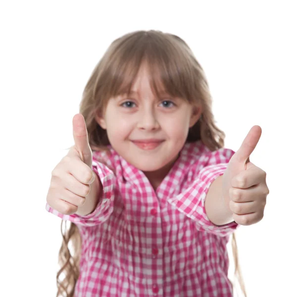 Menina sorrindo bonito — Fotografia de Stock