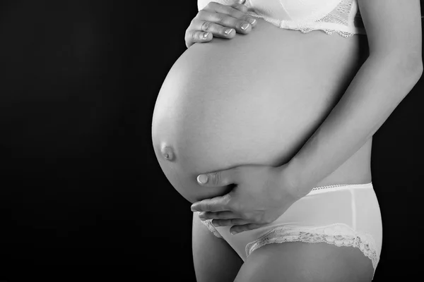 妊娠女性の腹 — ストック写真