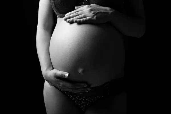 Belly of a pregnancy woman — Stock Photo, Image