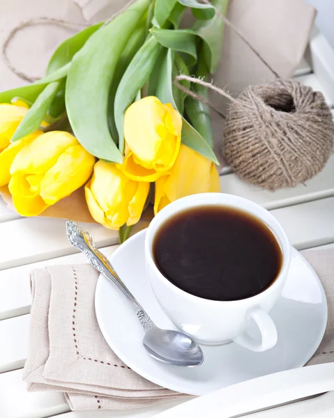아침 커피 잔 — 스톡 사진