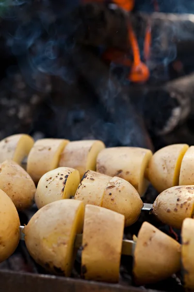 Potatoes grill outdoor — Stock Photo, Image