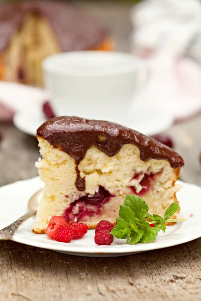 Cherry fruit cake — Stockfoto