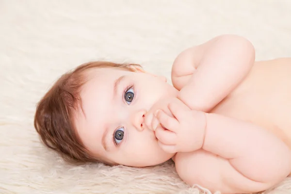 Portrait adorable baby girl Royalty Free Stock Images
