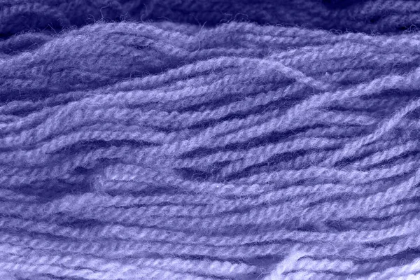 Textura de fio de lã close-up nas cores do ano 2022. — Fotografia de Stock