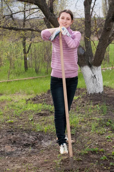 Gartenarbeiten — Stockfoto