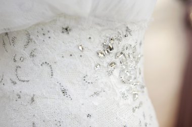 güzel düğün elbisesi dekorasyon yakın çekim