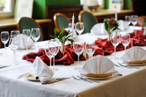 Table set for an event party — Stock Photo, Image