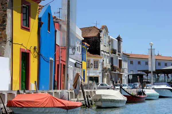 Aveiro 'nun geleneksel evleri — Stok fotoğraf