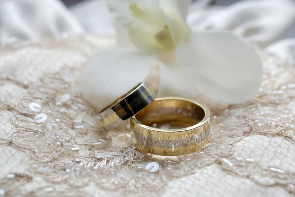 Dos anillos de boda — Foto de Stock