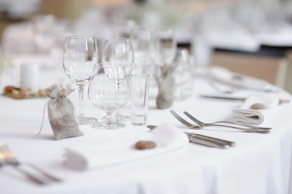 Table set for an event party — Stock Photo, Image