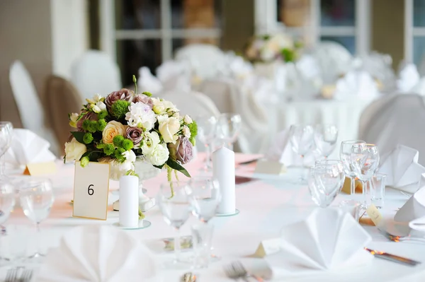 Table set for an event party — Stock Photo, Image