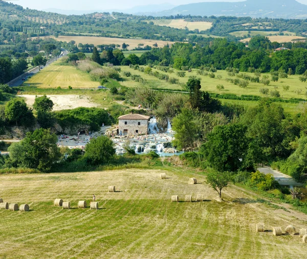 Cascada del molino de Terme di Saturnia — Foto de Stock