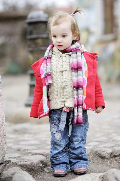 A portrait of adorable toddler girl — Stock Photo, Image