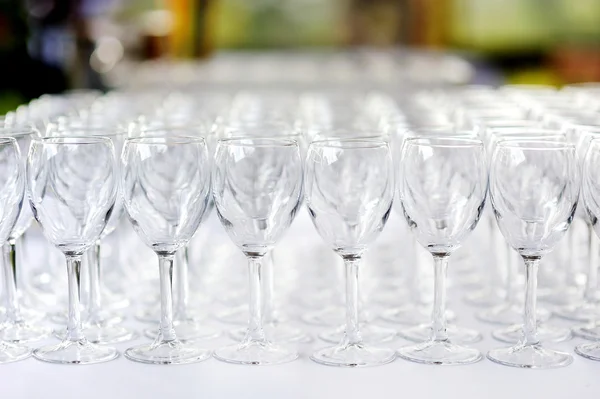 A lot of wine glasses — Stock Photo, Image