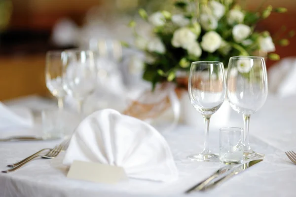 Conjunto de mesa para uma festa de evento ou casamento — Fotografia de Stock