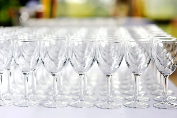 A lot of wine glasses — Stock Photo, Image